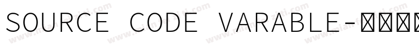SOURCE CODE VARABLE字体转换